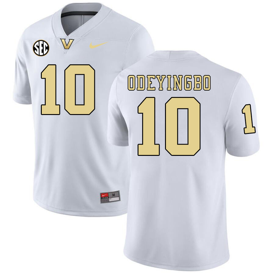 Dayo Odeyingbo Jersey,Vanderbilt Commodores #10 Dayo Odeyingbo Football Jersey,Uniforms-White 2024